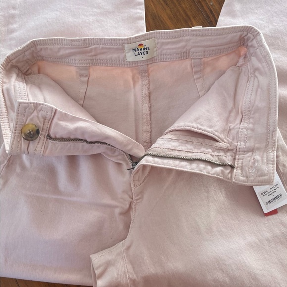 Marine Layer NEW Bridget Slim Wide Leg Crop Peach Whip Cropped size 4 - Picture 8 of 16